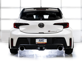 AWE Tuning 23-24 Toyota GR Corolla Touring Edition Cat-Back Exhaust - Chrome Silver Tips