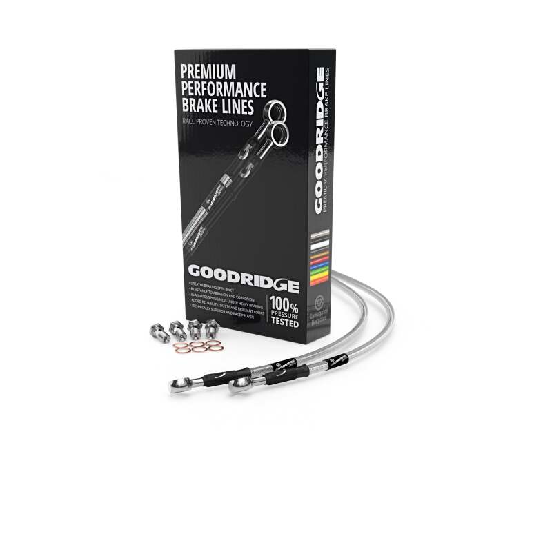 Goodridge 03-05 Triumph Daytona 600/650 FT Clear Brake Lines