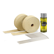 Load image into Gallery viewer, DEI Exhaust Wrap Kit - Tan Wrap &amp; Aluminum HT Silicone Coating (Aerosol)