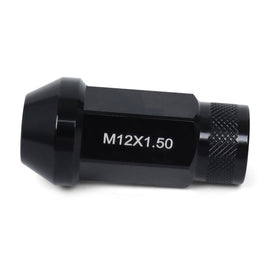 BLOX Racing Street Series Forged Lug Nuts - Black 12 x 1.5mm - Set of 20 (New Design)