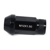 BLOX Racing Street Series Forged Lug Nuts - Black 12 x 1.5mm - Set of 20 (New Design)