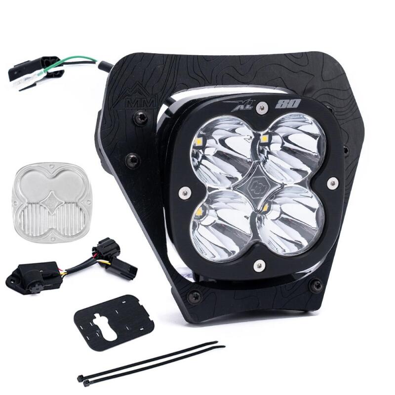 Baja Designs 2024 KTM 350 EXC-F/ 350 XW-F/ 450 XCF-W XL80 (D/C) Headlight Kit w/ Dimmer