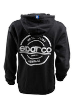 Load image into Gallery viewer, Sparco Sweatshirt Hooded S-Seal Blk Sml