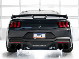AWE 2024 Ford Mustang Dark Horse S650 RWD SwitchPath Cat-Back Exhaust w/ Quad Diamond Black Tips
