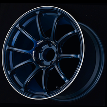 Load image into Gallery viewer, Advan RZ-F2 18x10.5 +15 5x114.3 Racing Titanium Blue and Ring Wheel