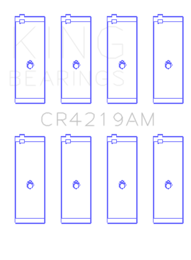 King Engine Bearings Toyota 1RZ (Size 0.25) Connecting Rod Bearing Set