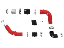 Load image into Gallery viewer, aFe 23-25 Ford F250/F350 Super Duty V8-6.7L BladeRunner Aluminum Hot &amp; Cold Charge Pipe Kit - Red