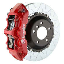 Load image into Gallery viewer, Brembo 11-14 Mustang GT w/OEM Brembo(S197) Fr GT BBK 6Pist Cast 380x32 2pc Rtr Slot Type3-Red