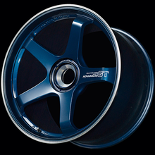 Load image into Gallery viewer, Advan GT for Porsche 21x11.0 / +60 Offset / 5x130 / 71.8mm Bore / Racing Titanium Blue and Ring
