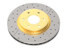 Load image into Gallery viewer, DBA 99-04 Chevrolet Silverado 2500 6.0L (M/T) Rear Drill &amp; Slot Street Series Rotor (w/Gold Hat)