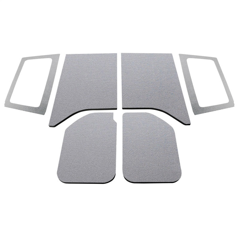 DEI 11-18 Jeep Wrangler JK 2-Door Boom Mat Complete Headliner Kit - 6 Piece - Gray