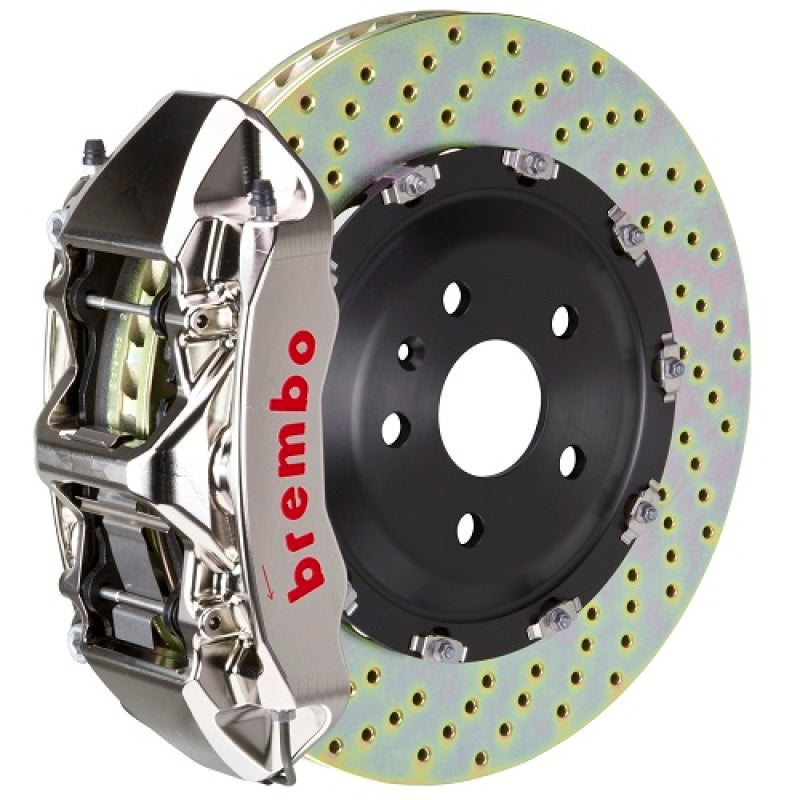 Brembo 00-03 Z8 (E52) Front GTR BBK 6 Piston Billet380x34 2pc Rotor Drilled- Nickel Plated