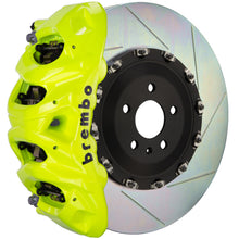 Load image into Gallery viewer, Brembo 16+ Q7/19+ Q8 Front GT BBK 8 Piston Cast 412x38 2pc Rotor Slotted Type1 - Fluo. Yellow