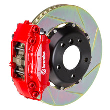 Load image into Gallery viewer, Brembo 87-91 928 S4/GT Rear GT BBK 4 Piston Cast 2pc 328x28 2pc Rotor Slotted Type-1-Red