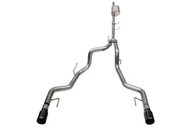 Corsa 2021-2025 Ford F-150 SuperCrew/5.5ft Bed 3.5L V6 Sport Cat-Back Dual Rear Exit-Black PVD