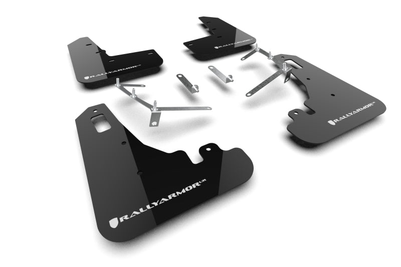 Rally Armor 22-26 Subaru BRZ / Toyota GR86 Black UR Mud Flap w/White Logo