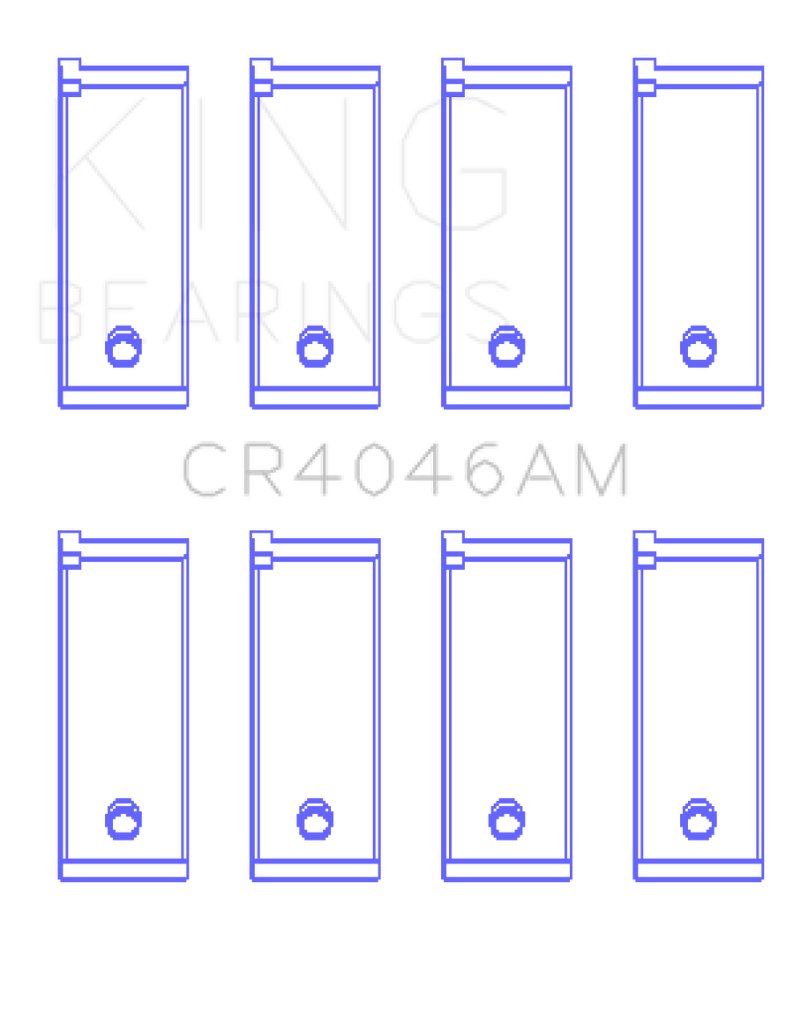 King Engine Bearings Acura D16A1 (Size STD) Rod Bearing Set (Size +0.75)