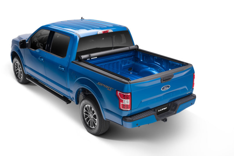 Lund 99-07 Ford F250/F350/F450 Super Duty (8ft bed) Genesis Roll Up Tonneau Cover - Black