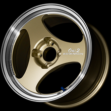 Load image into Gallery viewer, Advan ONI2 15x5.0 / +45 Offset / 4x100 / 63mm Bore / Machining and Champagne Gold