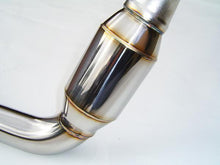 Load image into Gallery viewer, Invidia 02-07 WRX/STi Polished Divorced Waste Gate Downpipe with High Flow Cat