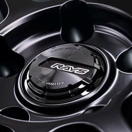 Gram Lights 57NR LIMITED II 18x9.5 +38 5-114.3 Semigloss Black Wheel w/ Black Cap/Stickers/Air Valve