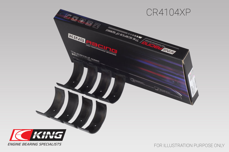 King Engine Bearings Audi ABB/ ABM/ ADP/ PP/ RN (Size 0.25) Connecting Rod Bearing Set