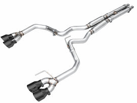 AWE 2024 Ford Mustang GT Fastback S650 RWD Track Edition Cat-Back Exhaust w/ Quad Diamond Black Tips