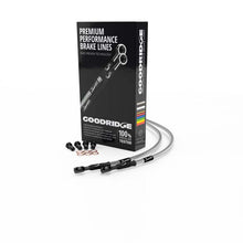 Load image into Gallery viewer, Goodridge 02-03 Yamaha XJR1300 Clear Front SS Brake Lines w/Black Fittings