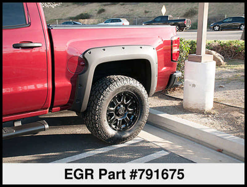 EGR 14+ Chev Silverado 5ft Bed Bolt-On Look Fender Flares - Set - Matte