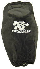 K&N PreCharger Air Filter Wrap Round Straight Black 3.625in ID x 9in H