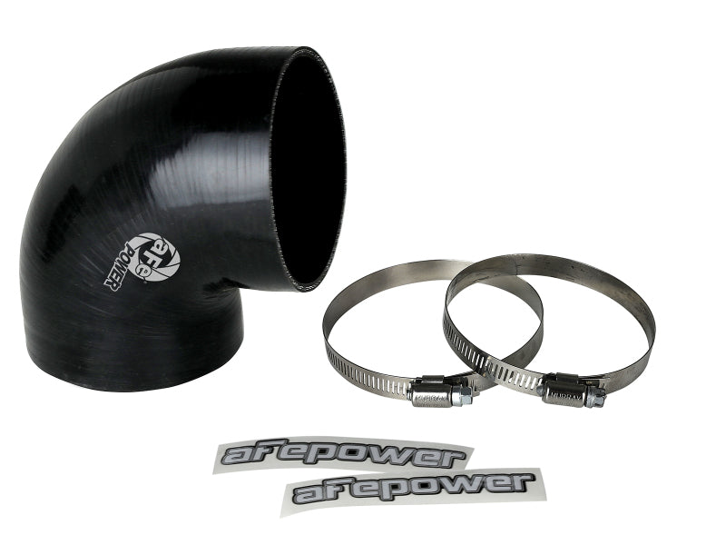 aFe Magnum FORCE Intake Coupling Kit (3-3/4 IN ID to 3-1/2 IN ID x 90 Deg.) Elbow Coupler - Black