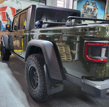 Load image into Gallery viewer, Rally Armor 19-25 Jeep JT Gladiator (Mojave/Rubicon) Black Mud Flap w/Army Green Logo