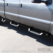 Load image into Gallery viewer, Westin/HDX 99-16 Ford F-250/350 Crew Cab (6.75ft Bed) Stainless Drop Nerf Step Bars - Textured Black