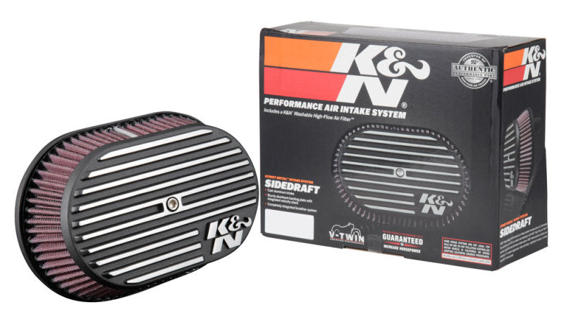 K&N Street Metal Intake System for 02-06 Harley-Davidson Road King F/I 88cl Side Draft Dyna/Softail