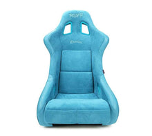 Load image into Gallery viewer, NRG FRP Bucket Seat (Large) Prisma-Chromatic Dark Teal Vegan Suede w/ Chameleon Back