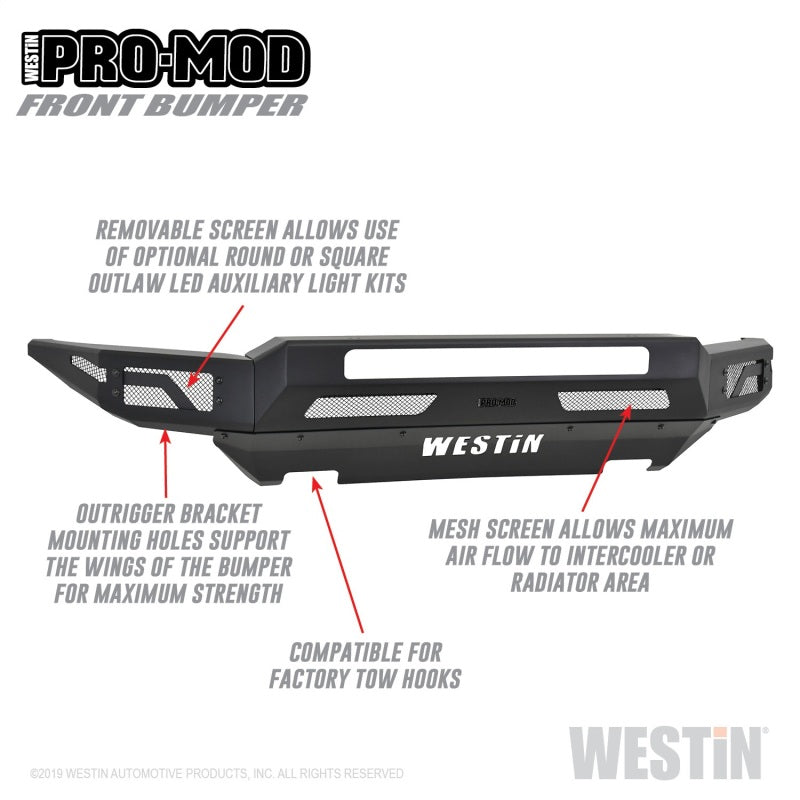 Westin 17-20 Ford F-150 Raptor Pro-Mod Front Bumper