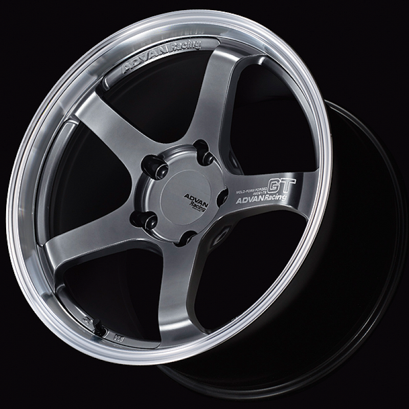 Advan GT for Porsche 18x10.0 / +60 Off / 5x130 / 71.6mm Bore / Machining and Hyper Platinum Black