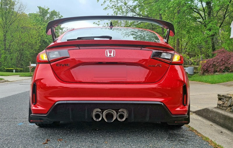 Rally Armor 23-26 Honda Civic Type R Black Mud Flap Red Logo