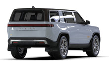 Load image into Gallery viewer, Rally Armor 22-26 Rivian R1S Black UR Mud Flap w/Light Blue Logo