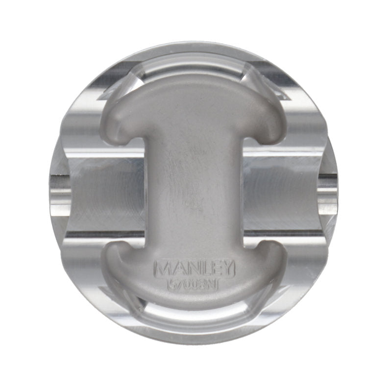 Manley 2018+ Ford Coyote 5.0L DOHC -6cc Dish 3.662in Bore 10:1 CR Extreme Duty Platinum Piston Set