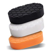 Load image into Gallery viewer, Chemical Guys Hex-Logic Hand Polishing Applicator Pads - 3in x 6in x 1in - 3 Pack