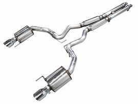 AWE Tuning 2024 Ford Mustang GT Fastback S650 RWD Touring Catback Exhaust w/ Dual Chrome Silver Tips