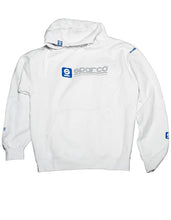Load image into Gallery viewer, Sparco Sweatshirt Hooded WWW White XLRG