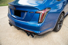 Load image into Gallery viewer, Corsa 2022-25 Caddy CT5 V Blackwing 3in. Cat-Back w/ Act. Exh. - Dbl X-Pipe - Twin 4.5in. BlkCF Tips