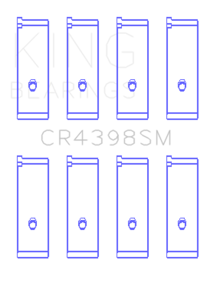 King Engine Bearings Honda L13A4/L15A (Size 0.5) Connecting Rod Bearing Set