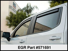 Load image into Gallery viewer, EGR 2019 Chevy 1500 Crew Cab In-Channel Window Visors - Dark Smoke