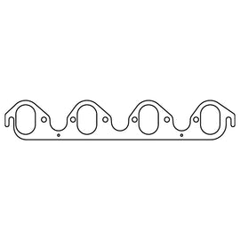 Cometic Ford 385 Series V8 .030in MLS Exhaust Mani Gasket Set-2.350in x 1.550in Oval Ports