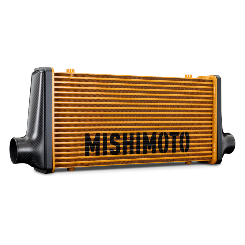 Mishimoto Universal Carbon Fiber Intercooler - Matte Tanks - 525mm Black Core - C-Flow - G V-Band