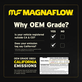 MagnaFlow Direct Fit Catalytic Converter OEM 15-17 NX200t L4 Underbody