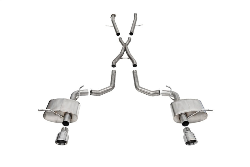 Corsa 2021-2025 Dodge Durango SRT Hellcat Cat-Back 2.75in Dual Rear Exit Xtreme 4.5in Polished Tips